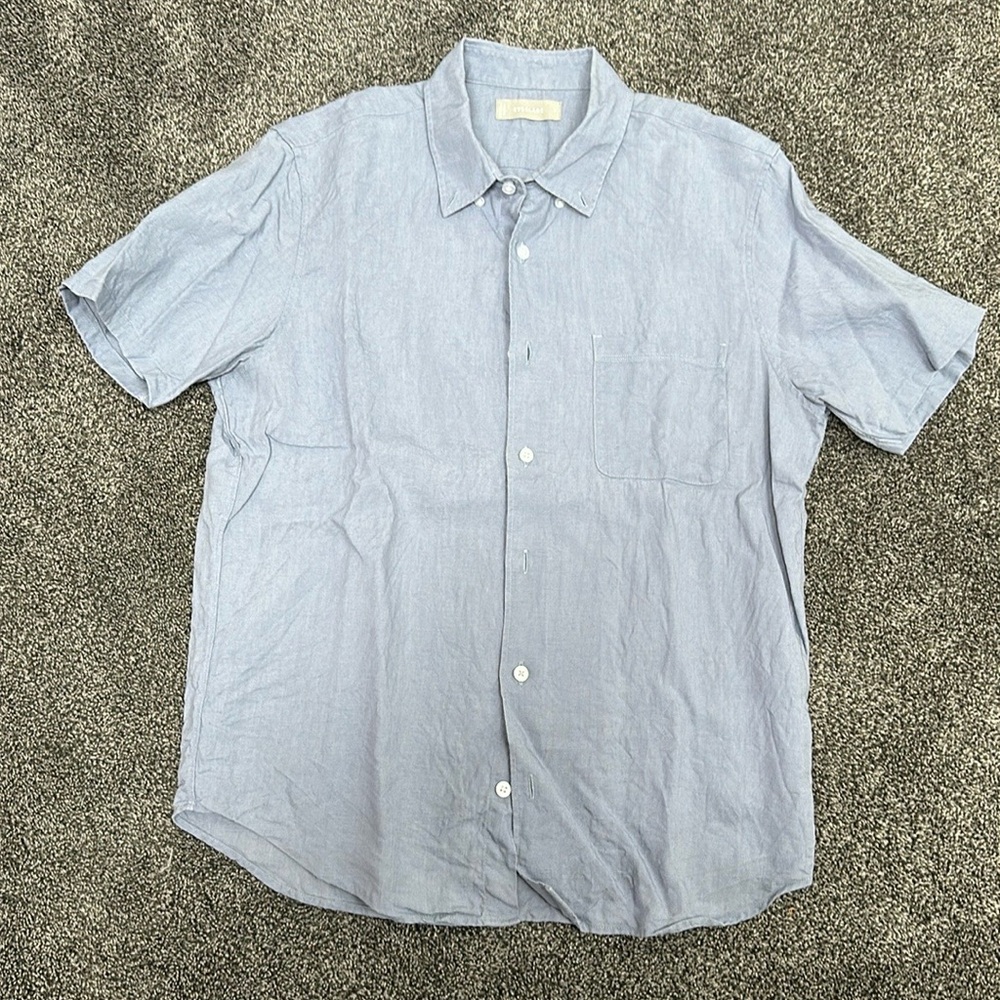 Men's Everlane Linen short sleeve standard fit medium